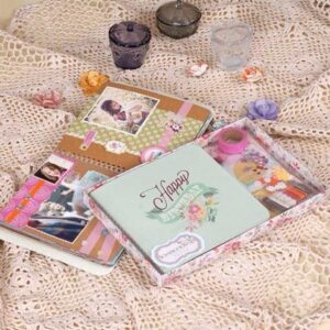 SET SCRAPBOOK DIY GÁY XOẮN VUÔNG 02