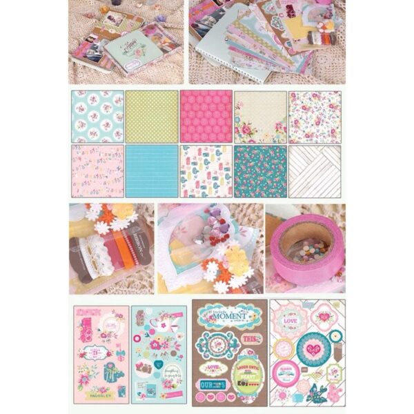 SET SCRAPBOOK DIY GÁY XOẮN VUÔNG 02