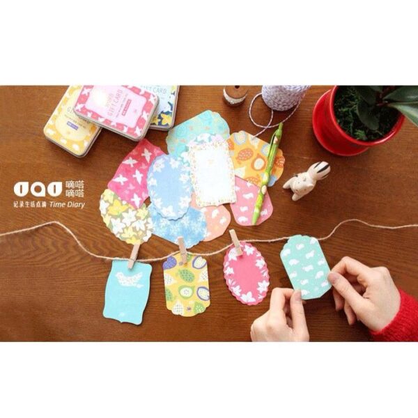 Bộ stick card thẻ bookmark chữ nhật (18 miếng)