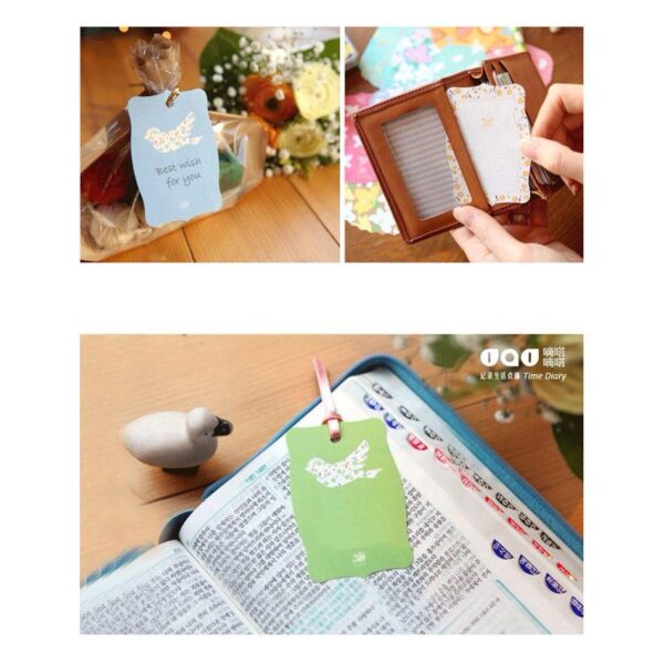 Bộ stick card thẻ bookmark chữ nhật (18 miếng)