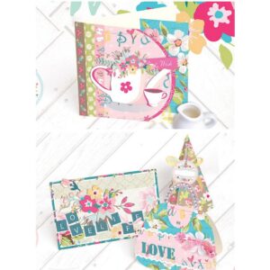 SET GIẤY HOA & STICKER XUẤT CHÂU ÂU THUỘC NHÃN HIỆU ENO GREETING_HOA XANH