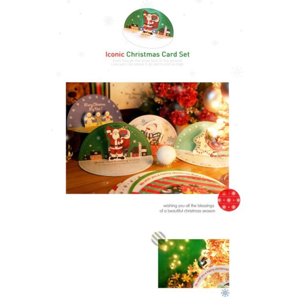 Bộ thiệp sticker Postcard Inconic Christmas