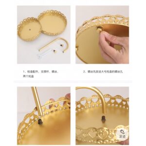 Cake stand, Frui Stand, Make up stand, kệ đứng 2 tầng đựng bánh, trái cây hay là đồ trang điểm gì cũng đẹp