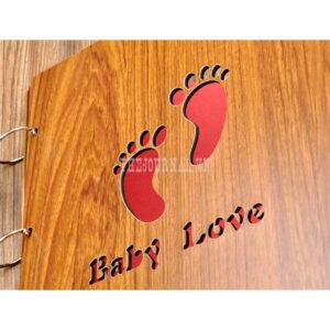 Album ảnh DIY bìa gỗ Baby Love