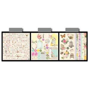 SET GIẤY HOA & STICKER XUẤT CHÂU ÂU THUỘC NHÃN HIỆU ENO GREETING_HOA HỒNG