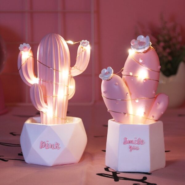 QUÀ TẶNG CHẬU XƯƠNG RỒNG ĐÈN LED, QUÀ TẶNG DỄ THƯƠNG, THE JOURNAL DECOR