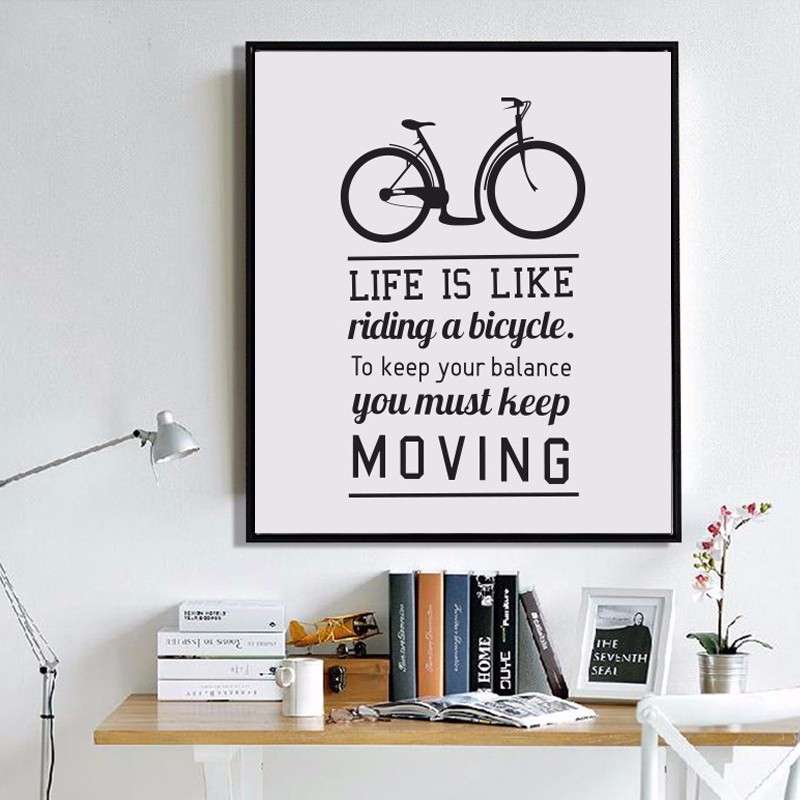 TRANH_CANVAS_LIFE_IS_LIKE_RIDING_A_BICYCLE