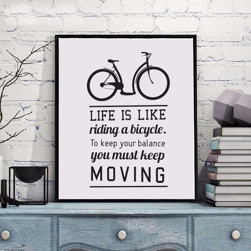 TRANH_CANVAS_LIFE_IS_LIKE_RIDING_A_BICYCLE